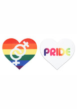 Load image into Gallery viewer, Peekaboo Pride Hearts Pasties - Multicolor/Rainbow
