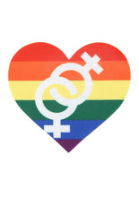 Load image into Gallery viewer, Peekaboo Pride Hearts Pasties
