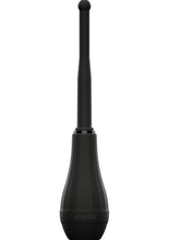 Load image into Gallery viewer, Perfect Fit Ergoflo Director 8in Silicone Flex Tip Anal Douche - Black
