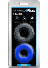 Load image into Gallery viewer, Performance Plus Engage Silicone Cock Ring - Assorted Colors - 2 Piece/Set
