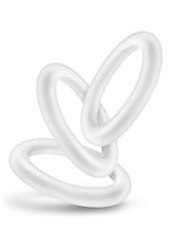 Load image into Gallery viewer, Performance Vs2 Pure Premium Silicone Cock Rings - Glow In The Dark/White - Small
