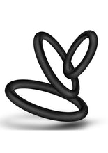 Load image into Gallery viewer, Performance Vs4 Pure Premium Silicone Cock Ring Set (3 Sizes - Black
