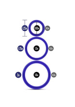 Load image into Gallery viewer, Performance Vs4 Pure Premium Silicone Cock Ring Set (3 Sizes

