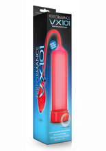 Load image into Gallery viewer, Performance Vx101 Male Enhancement Penis Pump - Red - 9.5in
