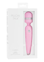 Load image into Gallery viewer, Pillow Talk Cheeky Silicone Rechargeable Wand Massager - Pink
