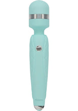 Load image into Gallery viewer, Pillow Talk Cheeky Silicone Rechargeable Wand Massager - Teal
