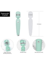 Load image into Gallery viewer, Pillow Talk Cheeky Silicone Rechargeable Wand Massager
