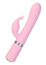 Load image into Gallery viewer, Pillow Talk Lively Silicone Rechargeable Dual Motor Massager with Swarovski - Crystal/Pink
