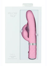 Load image into Gallery viewer, Pillow Talk Lively Silicone Rechargeable Dual Motor Massager with Swarovski - Crystal/Pink
