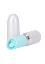 Load image into Gallery viewer, Pillow Talk Lusty Luxurious Rechargeable Silicone Flickering Massager - Teal/White

