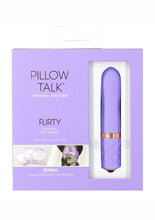 Load image into Gallery viewer, Pillow Talk Special Edition Flirty Rechargeable Silicone Bullet - Purple/Rose Gold
