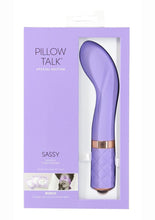Load image into Gallery viewer, Pillow Talk Special Edition Sassy Silicone Rechargeable G-Spot Vibrator - Purple/Rose Gold
