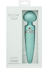 Load image into Gallery viewer, Pillow Talk Sultry Warming Wand Massager - Teal
