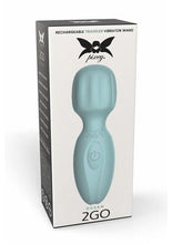 Load image into Gallery viewer, Pixey 2go Rechargeable Silicone Mini Wand - Ocean - Green
