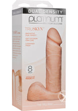Load image into Gallery viewer, Platinum Premium Silicone The Tru Ride Dildo - Flesh/Vanilla - 8in
