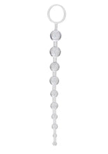 Load image into Gallery viewer, Platinum X 10 Anal Beads - Silver/White
