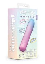 Load image into Gallery viewer, Play with Me Berry Burst Rechargeable Silicone Bullet - Multicolor

