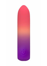 Load image into Gallery viewer, Play with Me Cotton Candy Rechargeable Silicone Bullet - Multicolor
