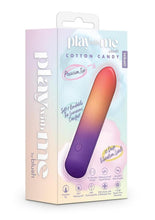 Load image into Gallery viewer, Play with Me Cotton Candy Rechargeable Silicone Bullet - Multicolor
