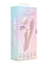 Load image into Gallery viewer, Play with Me Fairy Flutter Rechargeable Silicone Rabbit Vibrator - Pink
