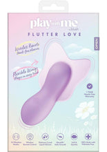Load image into Gallery viewer, Play with Me Flutter Love Rechargeable Silicone Clitoral Vibrator - Purple
