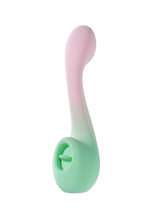 Load image into Gallery viewer, Play with Me Melody Rechargeable Silicone Dual-End Vibrator - Green/Pink
