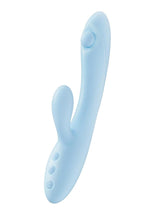 Load image into Gallery viewer, Play with Me Moondust Magic Rechargeable Silicone Rabbit Vibrator - Blue
