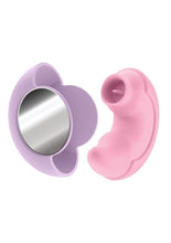 Load image into Gallery viewer, Play with Me Pout and Play Rechargeable Silicone Dual End Vibrator - Pink
