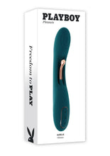 Load image into Gallery viewer, Playboy Aurelie Rechargeable Silicone G-Spot Vibrator - Green
