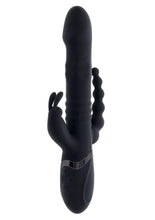 Load image into Gallery viewer, Playboy Big Bunny Energy Rechargeable Silicone Rabbit Vibrator - Black
