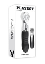 Load image into Gallery viewer, Playboy Bon Voyage Rechargeable Silicone Vibrator - Gray/Grey
