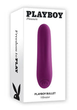 Load image into Gallery viewer, Playboy Bullet Rechargeable Silicone Vibrator - Purple
