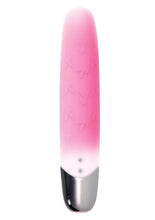 Load image into Gallery viewer, Playboy Bunnies On Parade Rechargeable Silicone Vibrator with Clitoral Stimulator - Pink
