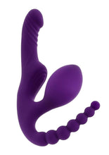 Load image into Gallery viewer, Playboy Hug It Out Rechargeable Silicone Inflatable Triple Stimulation Vibrator with Remote
