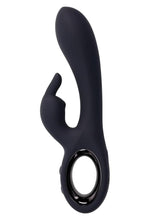 Load image into Gallery viewer, Playboy Late Night Bunny Rechargeable Silicone Dual Vibrator - Black

