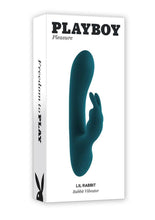 Load image into Gallery viewer, Playboy Lil Rabbit Rechargeable Silicone Vibrator - Teal
