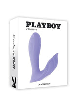 Load image into Gallery viewer, Playboy Lilac Fantasy Rechargeable Silicone Tapping Dual Vibrator with Remote - Purple
