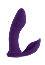 Load image into Gallery viewer, Playboy Mix and Match Silicone Rechargeable Dual Vibrator - Purple
