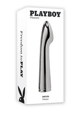 Load image into Gallery viewer, Playboy Swoon Rechargeable Vibrator - Metal/Silver
