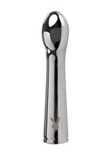 Load image into Gallery viewer, Playboy Swoon Rechargeable Vibrator - Metal/Silver
