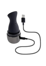 Load image into Gallery viewer, Playboy The Jet Set Sucking Rechargeable Silicone Clitoral Stimulator
