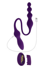 Load image into Gallery viewer, Playboy This and That Rechargeable Silicone Dual End Anal Plug and Vibrator
