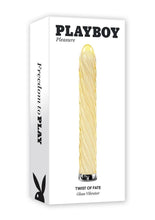 Load image into Gallery viewer, Playboy Twist Of Fate Rechargeable Glass Twirling Vibrator - Yellow
