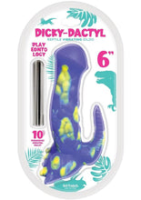 Load image into Gallery viewer, Playeontology Series Dickydactyl Rechargeable Silicone Vibrating Dildo - Purple - 6in
