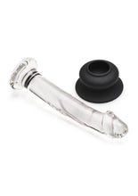Load image into Gallery viewer, Pleasure Crystals Glass Dildo with Silicone Base
