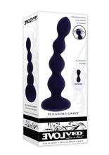 Load image into Gallery viewer, Pleasure Orbit Rechargeable Silicone Anal Beads with Remote Control - Purple
