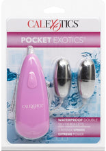 Load image into Gallery viewer, Pocket Exotics Double Silver Bullets - Pink/Silver

