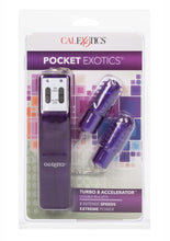 Load image into Gallery viewer, Pocket Exotics Turbo 8 Accelerator Double Bullet - Purple
