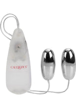 Load image into Gallery viewer, Pocket Exotics Vibrating Double Silver Bullets - Silver
