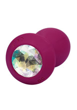 Load image into Gallery viewer, Power Gem Vibrating Crystal Probe Silicone Rechargeable Butt Plug

